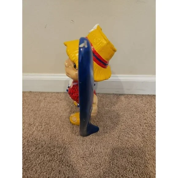 Vintage Smiley Boy Surfer Surf Board Ceramic, 1970s Era, 11''